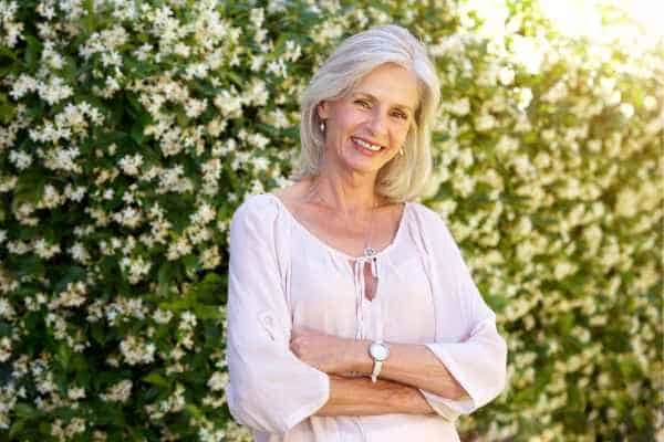 Older woman happy with urinary incontinence treatment Stanford-le-Hope