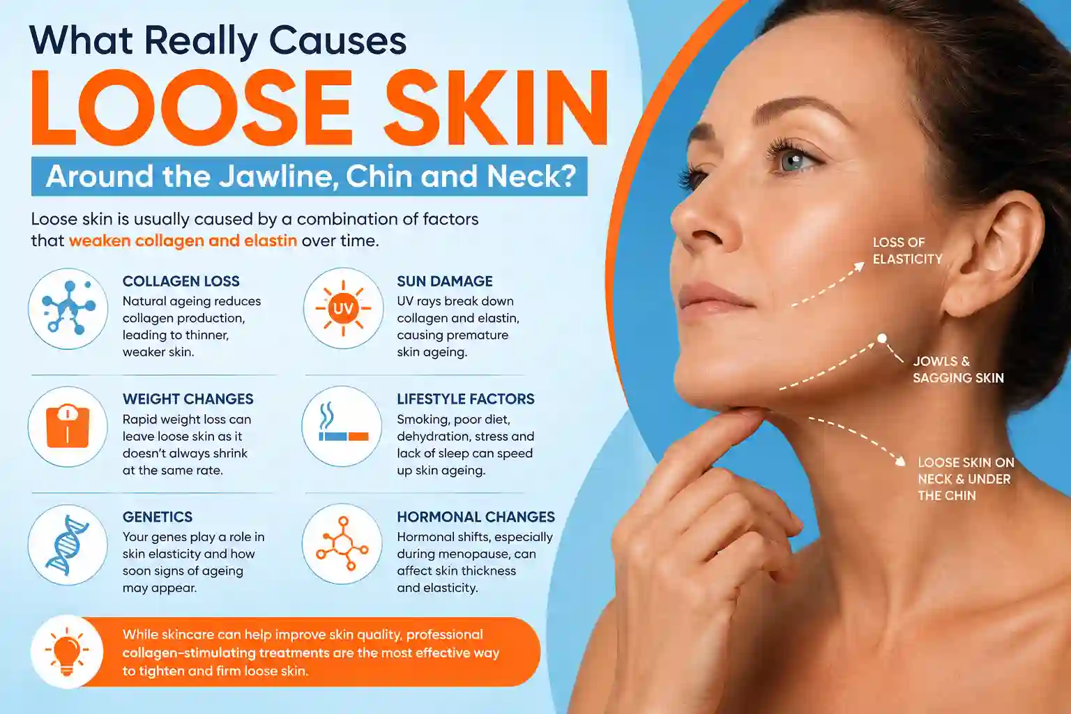 What Really Causes Loose Skin Around the Jawline, Chin and Neck Stanford-le-Hope?